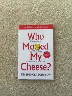 Who Moved My Cheese? Paperback by Dr. Spencer Johnson - White & Red Cover